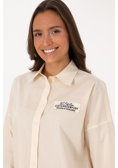 U.s. Polo Assn. Kadın Gömlek Desenli 50308766-vr256 İnci