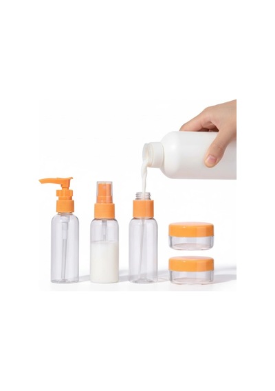 Hubrendy Tekno 30 Ml 5 Li Seyahat Şişesi Seti Çantalı Kozmetik Organizer
