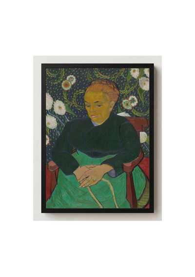 Klasik Sanat Van Gogh La Berceuse Beşik Sallayan Kadın Çerçevesiz Poster 21x30 Cm A4 Tablo