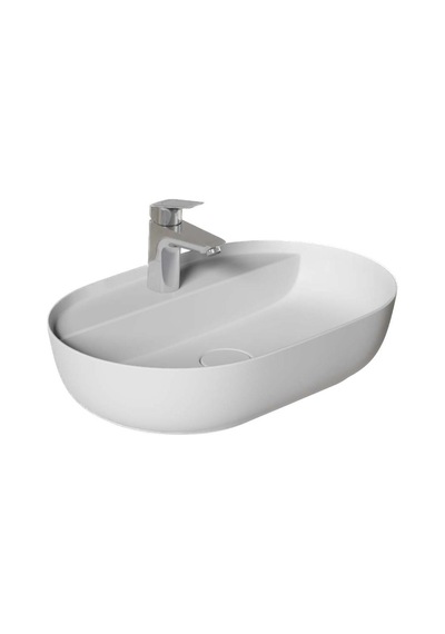 Dura Dream Lavabo Set Tezgah Üstü Delikli 40 x 60 CM Ince Yanak