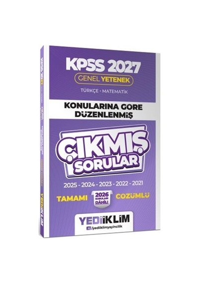 2027 Kpss Genel Yetenek Konularına Göre Düzenlenmiş Tamamı Çöz...