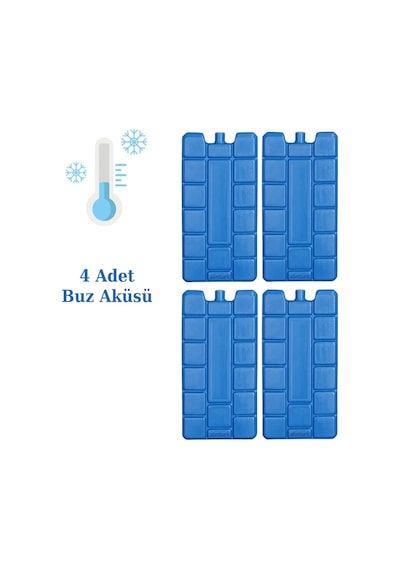Ns Reliable Buz Aküsü Kasedi Ice Box Soğuk Zincir - 4 Adet Mavi