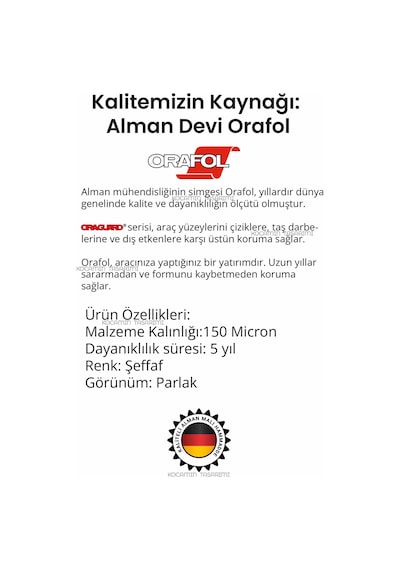 Araba Kapı Koruyucu Ppf Film 8 Parça Alman Malı Parlak Şeffaf Boya Çizik Önleyici Tırnak Koruma Sticker 8pcs