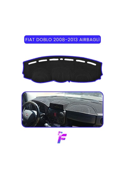 Fıat Doblo 2008-2013 Aırbaglı Uyumlu Torpido Örtüsü Çatlama Ve Isıya Karşı Tam Koruma Ta95