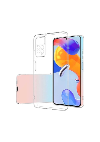 Noktaks - Xiaomi Redmi Note 11 Pro 5g Uyumlu - Kılıf Şeffaf Soft Slim Fitt Süper Silikon Kapak - Şeffaf