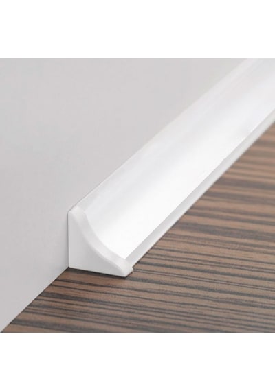 Süpürgelik Pvc Profil Iç Bükey 15X15 High Gloss Beyaz 1 Boy 4 Mt