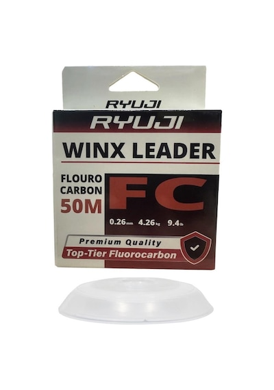 Ryuji Winx Fc 50mt 0.26mm %100 Fluorocarbon Leader Misina