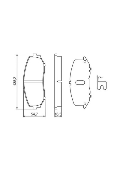 Suzuki Grand Vitara 2.0 2005-2009 Bosch Ön Balata Netpar24346