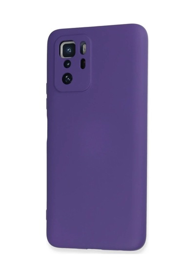 Xiaomi Poco X3 Gt Kılıf Nano İçi Kadife Silikon - Mor 0.2M-Çok Renkli