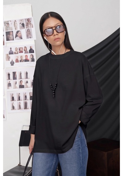 Kadriye Baştürk Helei Basic T-shirt Siyah