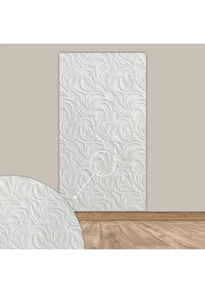 Kendinden Yapışkanlı Duvar Kağıdı, 52x98 Cm Boyutunda Açık Gri