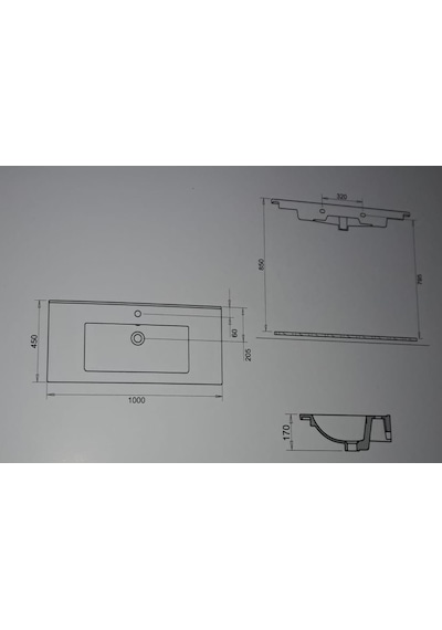 Bella Etejerli Lavabo 100cm Turavit Diğer