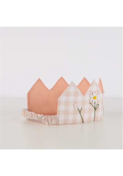 Meri Meri - Gingham Crown - Pötikareli Taç Çok Renkli