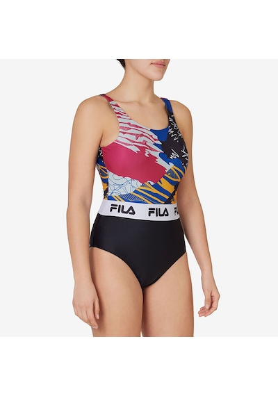Fuşya Fila Kadın Mayo Allover Print Onepiece Lw411143 Fuşya