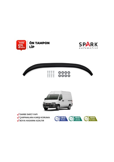 Fiat Ducato 1994-2006 Yıl Aralığı Uyumlu Ön Tampon Lip Siyah