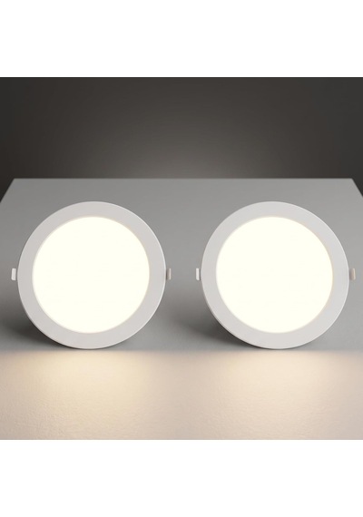 Cata Ct-5147b 12 Watt 6400k Beyaz - Slim Sıva Altı Led Panel Armatür - İnce Kasa Yuvarlak Tavan Spot Lambası, Trafolu - 2 Adet Diğer