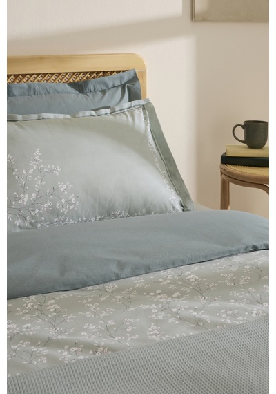 Karaca Home Linaria %100 Pamuk Çift Kişilik Nevresim Pike Takımı Mint