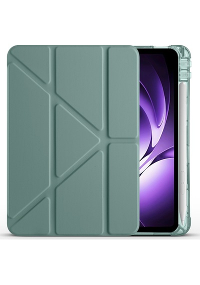Redmi Pad K 8.8 İnç Uyumlu Kalem Bölmeli Uyku Modlu Katlanabilir Trifolding Tablet Kılıfı Kapaklı Kılıf