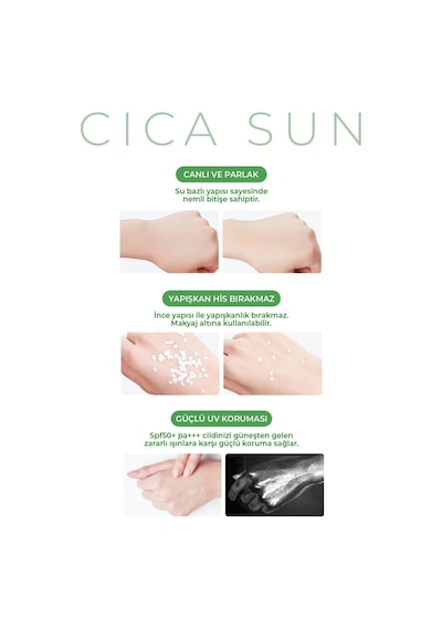 Lebelage Günlük Hassas ve Konforlu Kore Güneş Kremi Lebelage Cica Daily Sun SPF50+ PA+++ 30ml