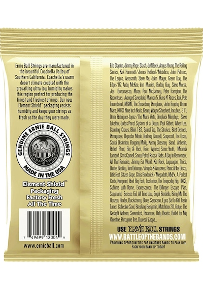 Ernie Ball P02004 Earthwood Light 80/20 Bronze 0.11 - 0.52 Akust