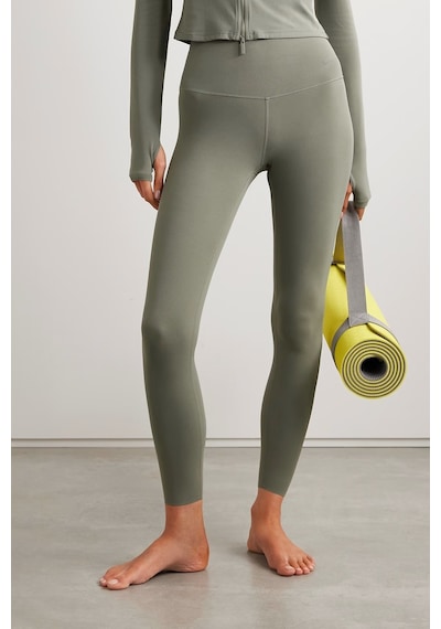 Nike Dri Fit Zenvy Gentle Support High Waisted 7/8 Leggings Kadın Yüksek Bel İç Cepli Spor Tayt Açık Yeşil Açık Yeşil