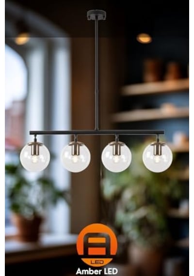 Siyah Tel Avize Sarkıt Lamba Endüstriyel Metal Pendant Light Yemek Masası Salon Mutfak Ve Yatak Odası Için Minimal Diğer