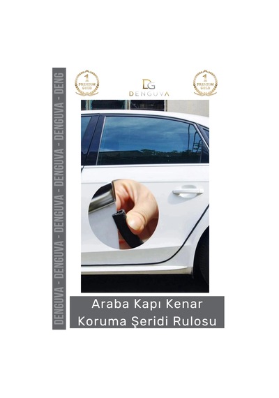 Korumafitili Esnek Dayanıklı Kauçuk Metal Klipsli Araç Kapı Bagaj Kenar Darbe Koruma Fitil Şeridi