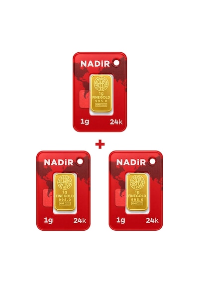 Nadir Gold 24 Ayar 3 Gram Külçe Altın
