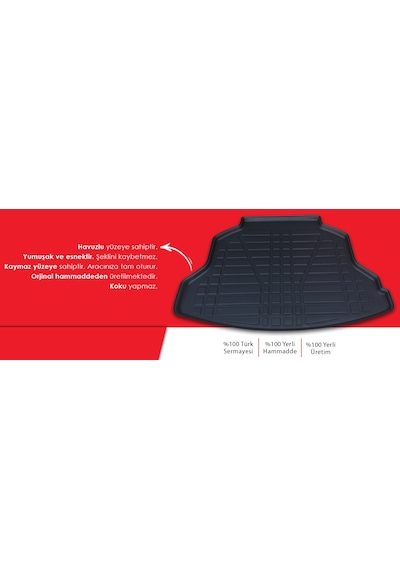 Araca Özel Volkswagen Polo Hb 2003 - 2009 Bagaj Havuzu 3D Siyah