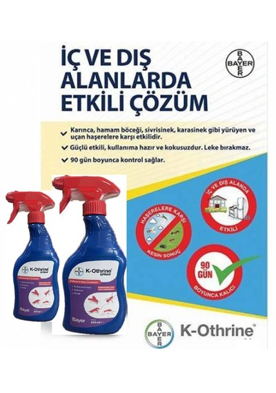 Haşere K-othrine 500 Ml X 2 Adet Kullanıma Hazır,kokusuz