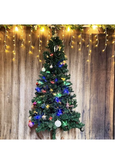 4 Metre Rgb Renkli Fiber Optik Ledli Kirpi Led Işık Yılbaşı Işığı Yılbaşı Ağacı Işığı Modlu Fişli