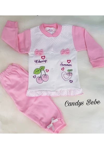 Candysbebe Kız Bebek Pijama Takımı