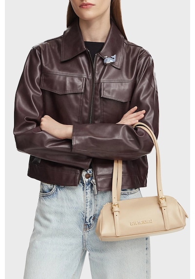 Love Moschino Logolu Ayarlanabilir Omuz Askılı Çanta Bayan Çanta Jc4101pp1ply0129 Bej