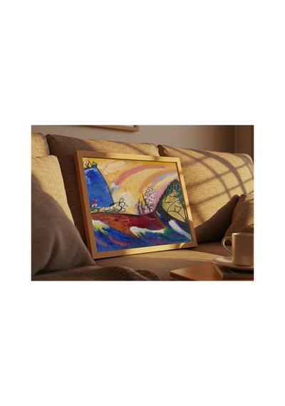 Klasik Sanat Kandinsky Troyka İle Resim Çerçevesiz Poster 21x30 Cm A4 Tablo Yağlı Boya Sanat Baskı
