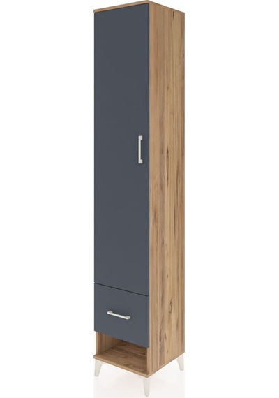 Hyperion Dolap 3 Raflı Tek Çekmeceli Tek Askılı 44x44x243 Çam-antrasit Atlas Çam Hyperion Dolap 3 Raflı Tek Çekmeceli Tek Askılı 44x44x243 Çam-antrasit Atlas Çam