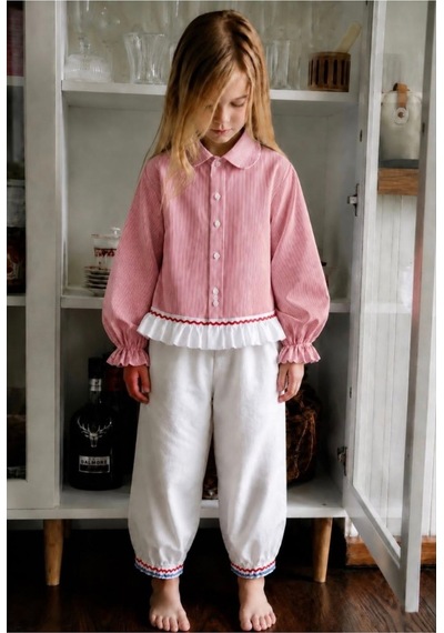 Gökjoy Kids Wear Gömlekli Takım Pembe Pembe