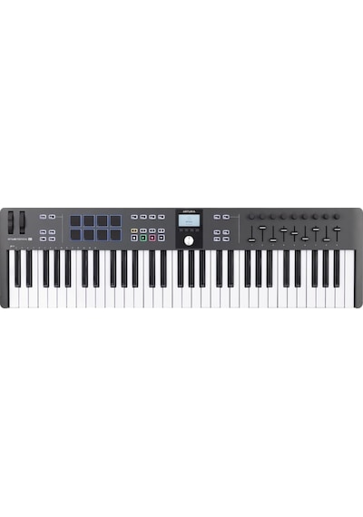Keylab Essential 61 Mk3: Siyah 3.nesil Akıllı Mıdı Kontrolcü 61 Tuş