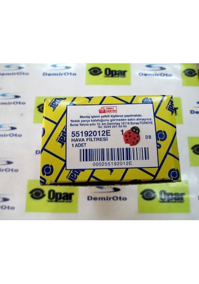 55192012E Hava Filtresi 1,4 Doblo-Albea-Linea-Punto Opar 386575311