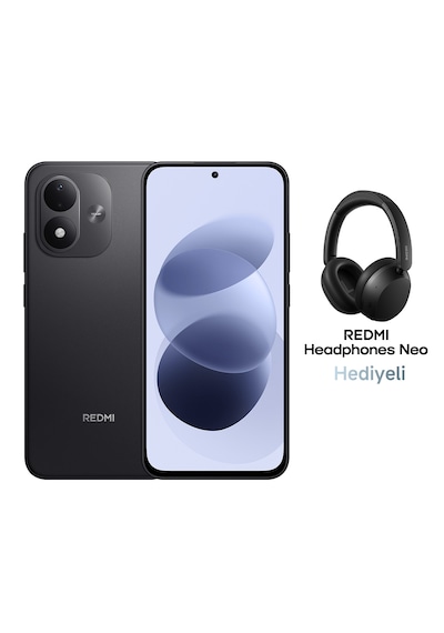 Xiaomi Redmi Note 17 5G 6 GB 256 GB (Xiaomi Türkiye Garantili) Siyah+Xiaomi Redmi Neo Bluetooth 5.4 Kulaküstü Siyah Kulaklık