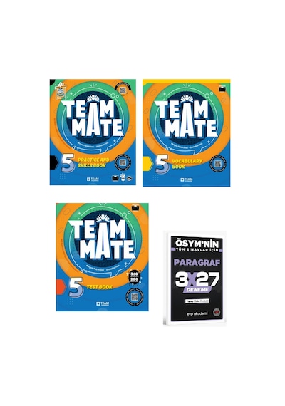 Teammate 5 Practice And Skills Book +quizzes +vocabulary Book+test Book+evp Akademi Paragraf
