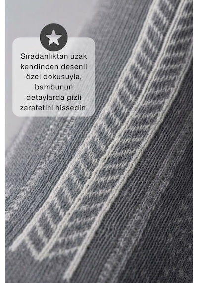 Socketta 5'li Karışık Renkli Kadın Bambu Kendinden Desenli Dikişsiz Esnek Yazlık Patik Çorap - Premium Siyah-lacivert-füme-gri-bej Socketta 5'li Karışık Renkli Kadın Bambu Kendinden Desenli Dikişsiz Esnek Yazlık Patik Çorap - Premium Siyah-lacivert-füme-gri-bej