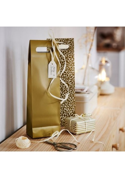 Ikea Vınterfınt Hediye Poşeti, Altın Rengi, 13x41 Cm, 2 Adet