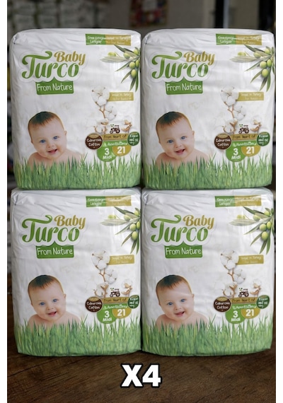 Baby Turco 21 Adet Bebek Bezi 3 Numara