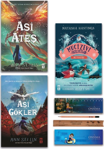 Genç Timaş Asi Ateş - Asi Gökler - Mucizevi Tatlıcılar Set 3 Kitap