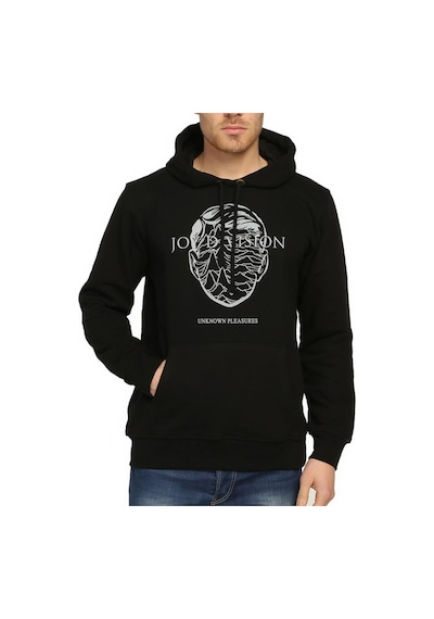 Bant Giyim - Joy Division Siyah Kapşonlu Erkek Sweatshirt Hoodie