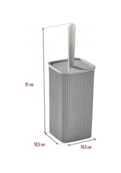 Wc Fırçası & Tuvalet Fırçası Gri 2 Parça Açık Gri