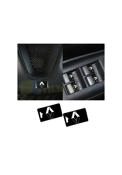 Renault Logo Torpido Vites Direksiyon Jant Damla Oto Sticker 2 Ad