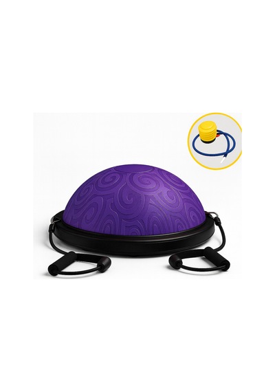 Evapera Yeni Nesil Modern Uluslararası Standartlarda Denge Mobilite Pilates Bosu Ball Aleti Topu 58cm Mor