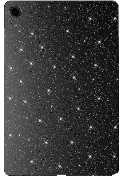 Nourthkiingdom Galaxy Tab A9 Plus Simli Parlak Görünümlü Uyumlu Tablet Koton Kılıf-pembe Tablet Kılıfı