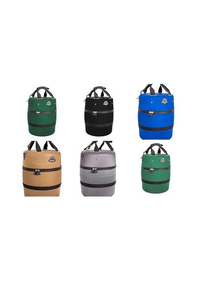 Thermobag Fıçı Tipi Soğutucu Termos Çanta Buzluk 14 Lt Yeşil